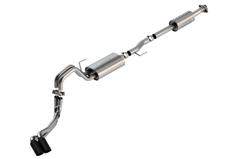 Borla F-150 2021 2.7L/3.5L 4dr CC SB EC STB Lar/KingR/Plnm/LTD 3/2.25 DSE CB Touring BLK CHR Tips - Crew Original