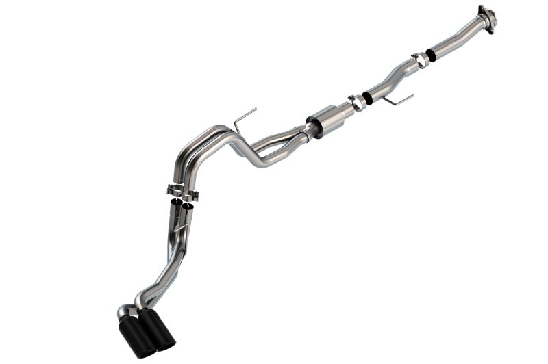 Borla F-150 2021 5.0L 2dr RC SB (122.8 WB) XL/XLT 3/2.25 DSE Cat-Back ATAK Black Chrome Tips - Crew Original
