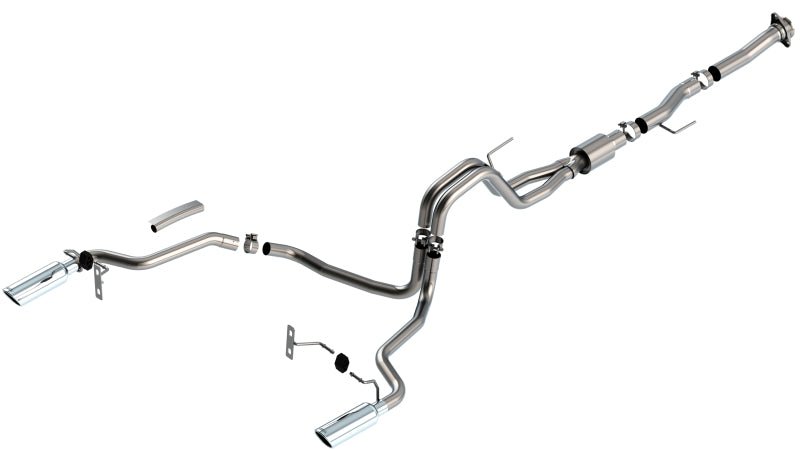 Borla F-150 2021 5.0L 2dr RC SB (122.8 WB) XL/XLT 3/2.25 SRE Cat-Back ATAK Chrome Tips - Crew Original
