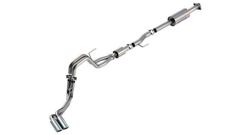 Borla F-150 2021 5.0L 4dr CC SB EC STB Lariat/KR/Platinum/LTD 3/2.25 DSE Cat-Back S-Type CHR Tips - Crew Original