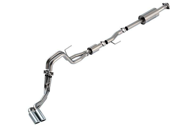 Borla F-150 2021 5.0L 4dr CC SB EC STB Lariat/KR/Platinum/LTD 3/2.25 DSE Cat-Back S-Type CHR Tips - Crew Original