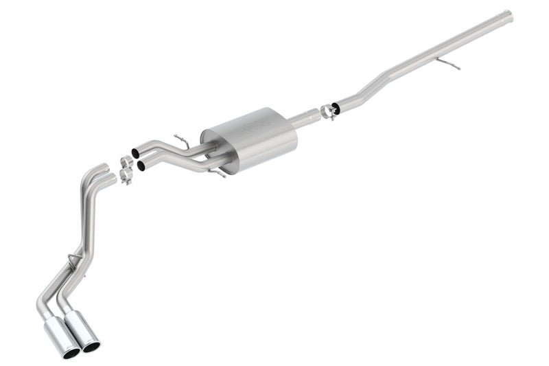 Borla S-Type Cat-Back 14 Sierra 1500 Ext. Cab Stnd Bed/CC Short Bed 143.5in WB Side Exit Exhaust - Crew Original