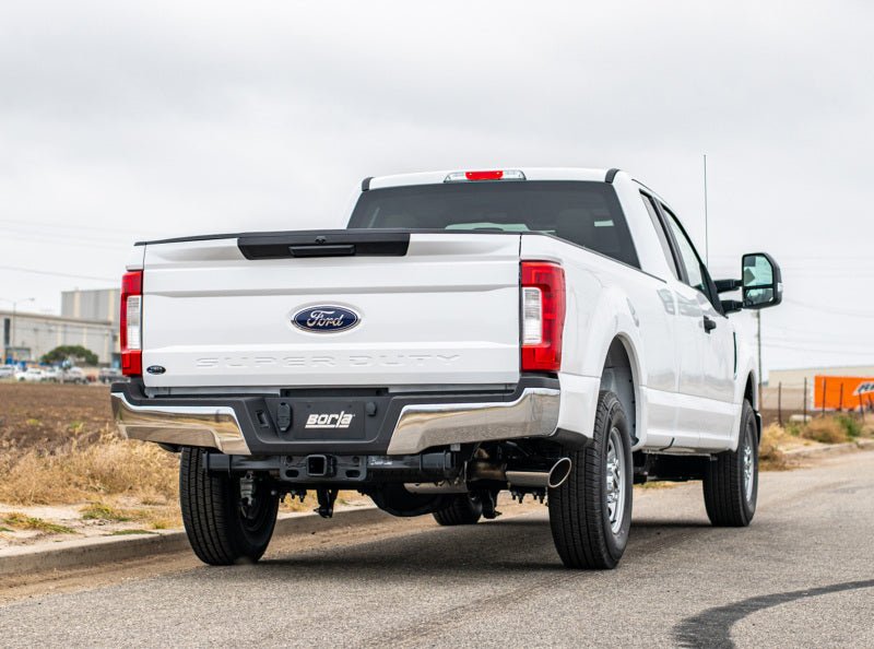 Borla S-Type Cat-Back 17-19 Ford F-250/350 Super Duty Side Exit Exhaust - 5in tip (Gas Only) - Crew Original