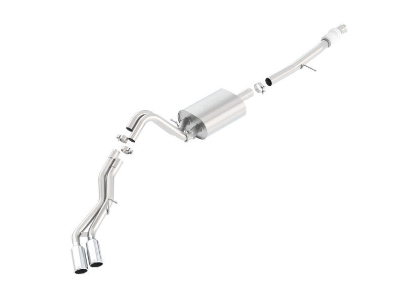 Borla Touring Cat Back 15-16 Chevy Suburban 5.3L V8 2.75in, 2.25in Dual Same Side Exit 4in Tips - Crew Original