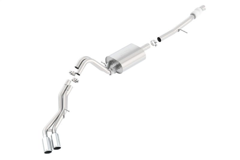 Borla Touring Cat Back 15-16 Chevy Suburban 5.3L V8 2.75in, 2.25in Dual Same Side Exit 4in Tips - Crew Original