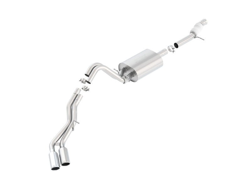 Borla Touring Cat Back 15-16 Chevy Tahoe 5.3L V8 2.75in, 2.25in Dual Same Side Exit 4in Tips - Crew Original
