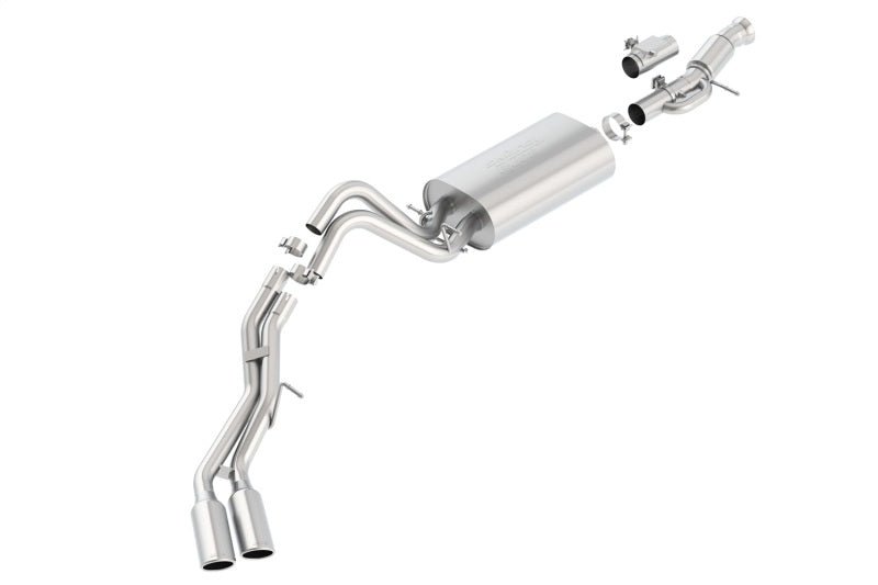 Borla Touring Cat Back 15-16 GMC Denali 6.2L V8 2.75in, 2.25in Dual Same Side Exit 4in Tips Exhaust - Crew Original