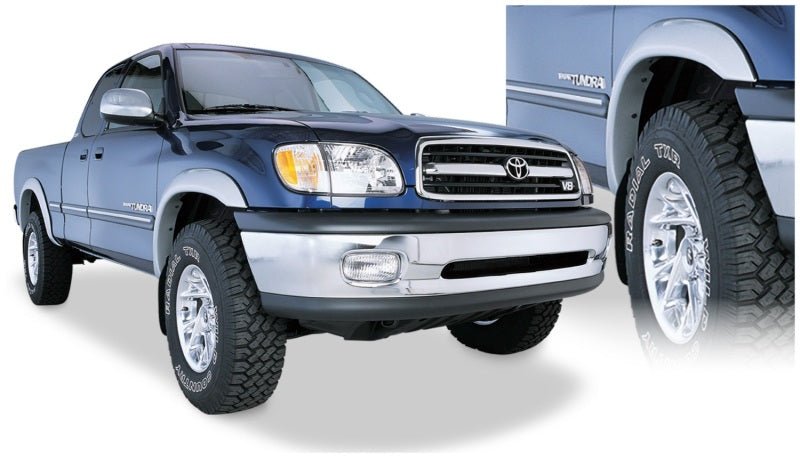 Bushwacker 00-02 Toyota Tundra Fleetside Extend-A-Fender Style Flares 4pc 76.5/98.2in Bed - Black - Crew Original