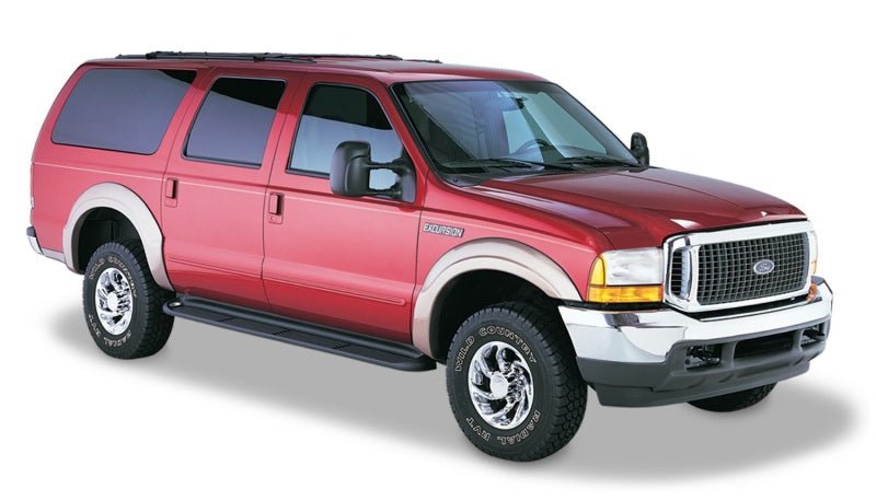 Bushwacker 00-05 Ford Excursion OE Style Flares 4pc - Black - Crew Original