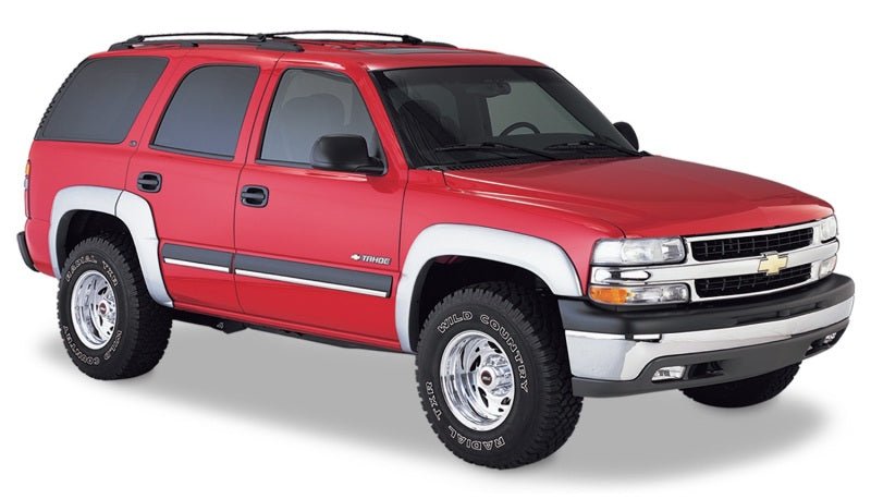 Bushwacker 00-06 Chevy Tahoe Extend-A-Fender Style Flares 4pc 4-Door - Black - Crew Original