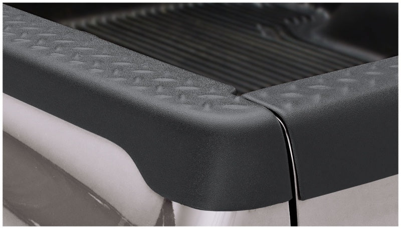 Bushwacker 02-08 Dodge Ram 1500 Fleetside Bed Rail Caps 76.3in Bed - Black - Crew Original