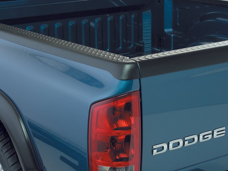 Bushwacker 02-08 Dodge Ram 1500 Fleetside Bed Rail Caps 76.3in Bed - Black - Crew Original