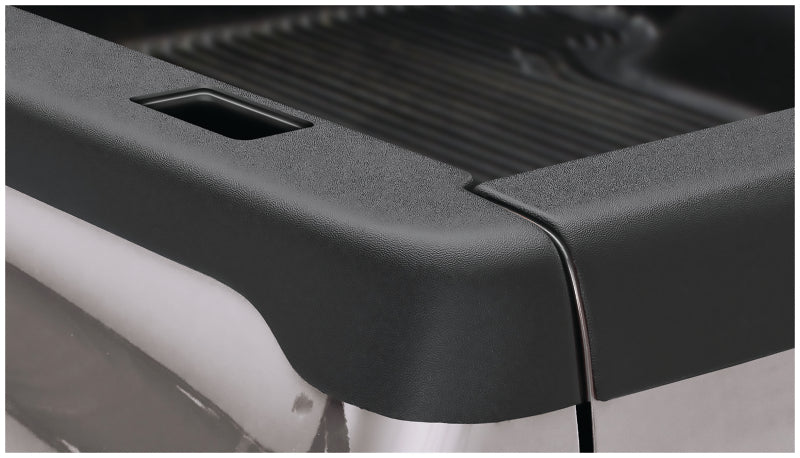 Bushwacker 02-08 Dodge Ram 1500 Fleetside Bed Rail Caps 78.0in Bed - Black - Crew Original