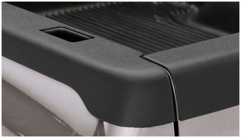 Bushwacker 02-08 Dodge Ram 1500 Fleetside Bed Rail Caps 78.0in Bed - Black - Crew Original