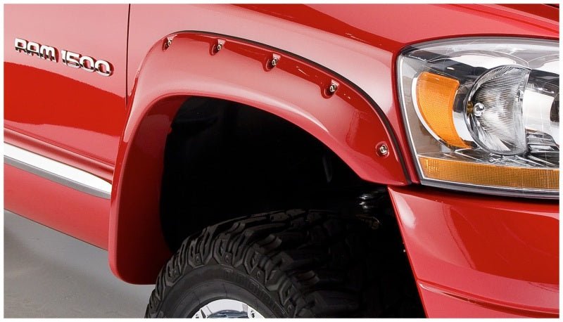 Bushwacker 02-08 Dodge Ram 1500 Fleetside Pocket Style Flares 4pc 75.9/76.3/97.9in Bed - Black - Crew Original