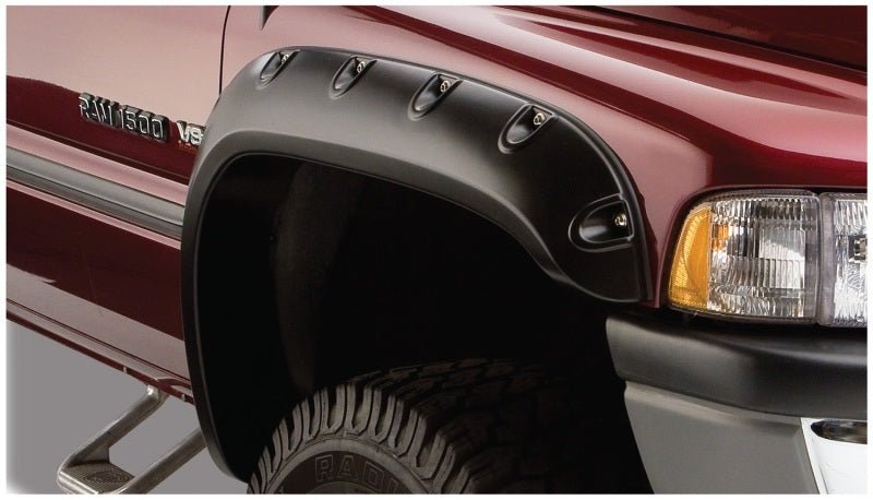 Bushwacker 02-08 Dodge Ram 1500 Pocket Style Flares 2pc - Black - Crew Original