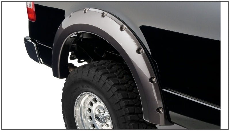 Bushwacker 04-08 Ford F-150 Styleside Pocket Style Flares 4pc 66.0/78.0/96.0in Bed - Black - Crew Original