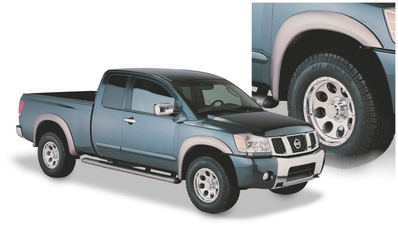 Bushwacker 04-15 Nissan Titan Extend-A-Fender Style Flares 4pc 67.1/78.9/84/96in - Black - Crew Original