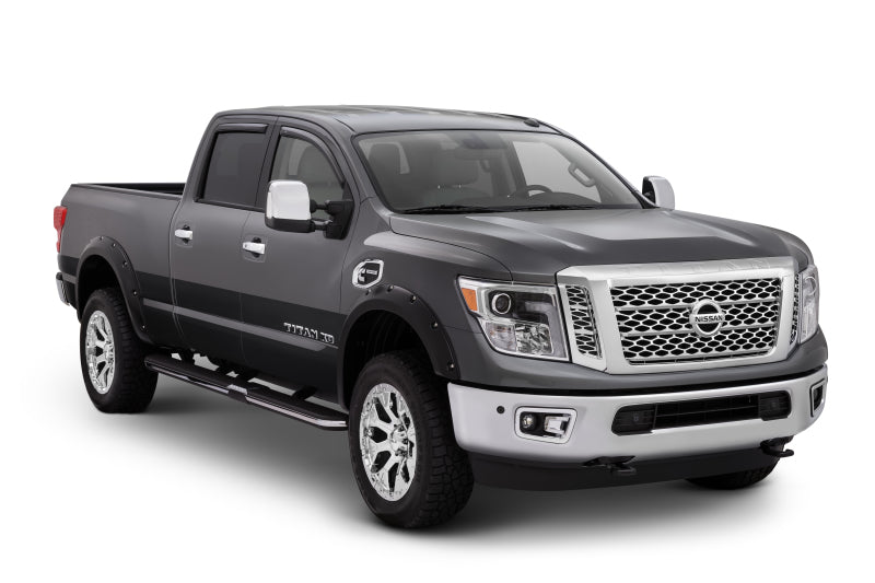 Bushwacker 04-15 Nissan Titan Pocket Style Flares 4pc 67.1/78.9/84/96in - Black - Crew Original