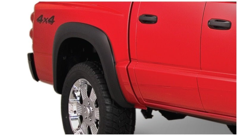 Bushwacker 05-10 Dodge Dakota Crew Cab Fleetside Extend-A-Fender Style Flares 4pc 64.9in Bed - Black - Crew Original