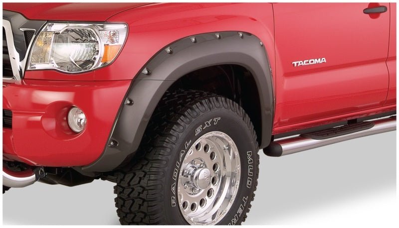 Bushwacker 05-11 Toyota Tacoma Pocket Style Flares 2pc - Black - Crew Original