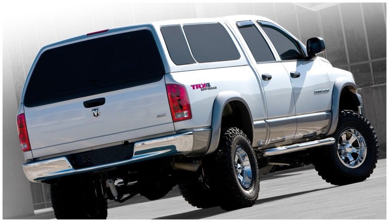 Bushwacker 06-08 Dodge Ram 1500 Fleetside Extend-A-Fender Style Flares 4pc 97.9/98.3in Bed - Black - Crew Original