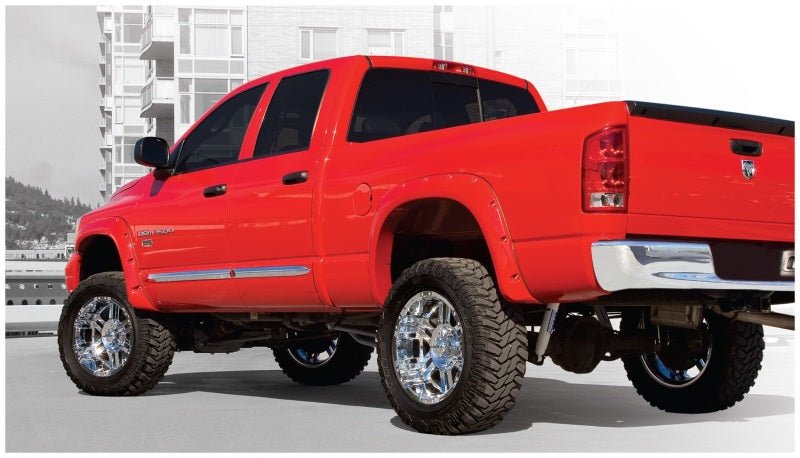 Bushwacker 06-08 Dodge Ram 1500 Fleetside Pocket Style Flares 4pc 97.9/98.3in Bed - Black - Crew Original