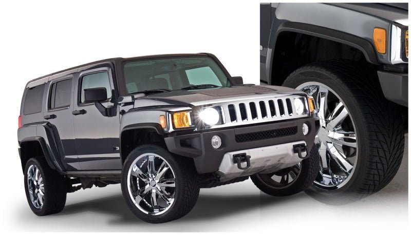 Bushwacker 06-10 Hummer H3 OE Style Flares 4pc - Black - Crew Original