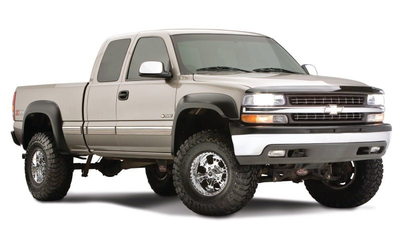 Bushwacker 07-07 Chevy Silverado 1500 Classic Fleetside Extend-A-Fender Style Flares 4pc - Black - Crew Original