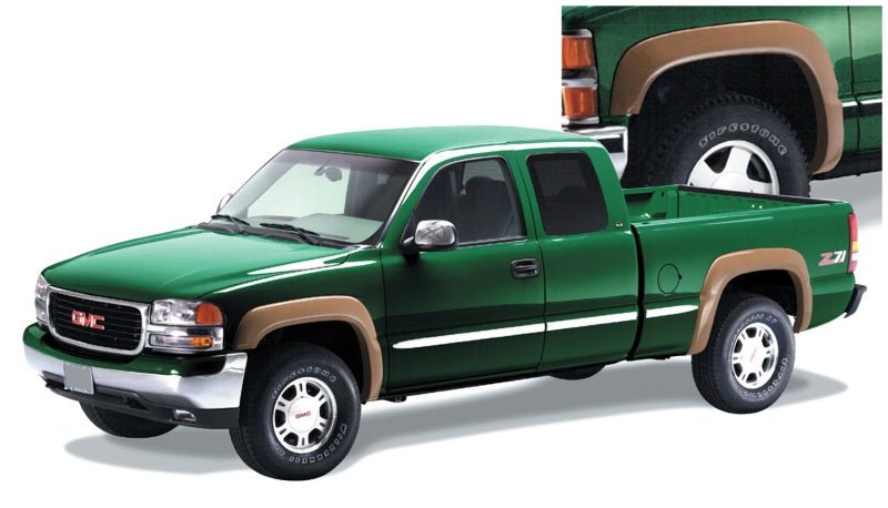 Bushwacker 07-07 Chevy Silverado 1500 Classic Fleetside Extend-A-Fender Style Flares 4pc - Black - Crew Original