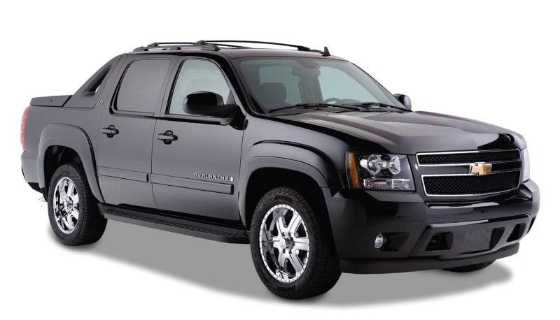 Bushwacker 07-13 Chevy Avalanche OE Style Flares 4pc - Black - Crew Original