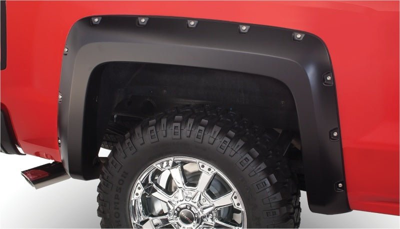 Bushwacker 07-13 Chevy Avalanche Pocket Style Flares 4pc - Black - Crew Original