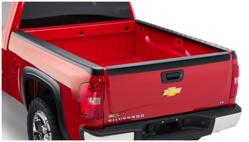 Bushwacker 07-13 Chevy Silverado 1500 Fleetside Bed Rail Caps 69.3in Bed - Black - Crew Original