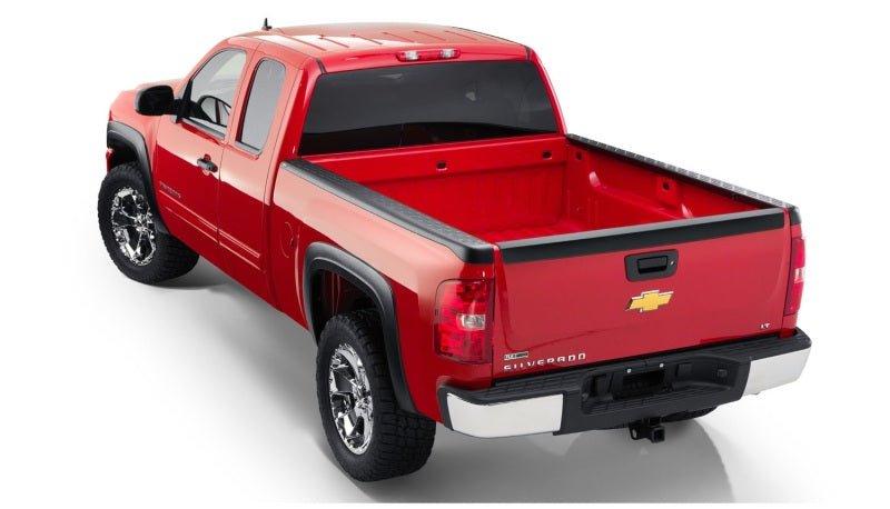 Bushwacker 07-13 Chevy Silverado 1500 Fleetside Bed Rail Caps 97.6in Bed - Black - Crew Original