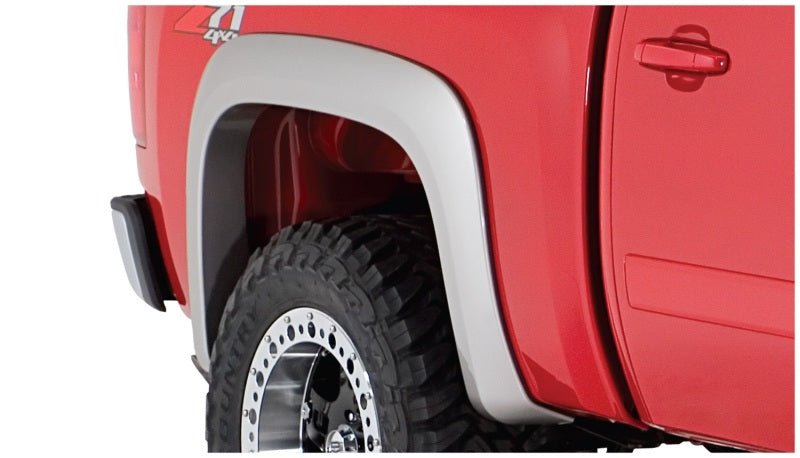 Bushwacker 07-13 Chevy Silverado 1500 Fleetside Extend-A-Fender Style Flares 4pc 69.3in Bed - Black - Crew Original