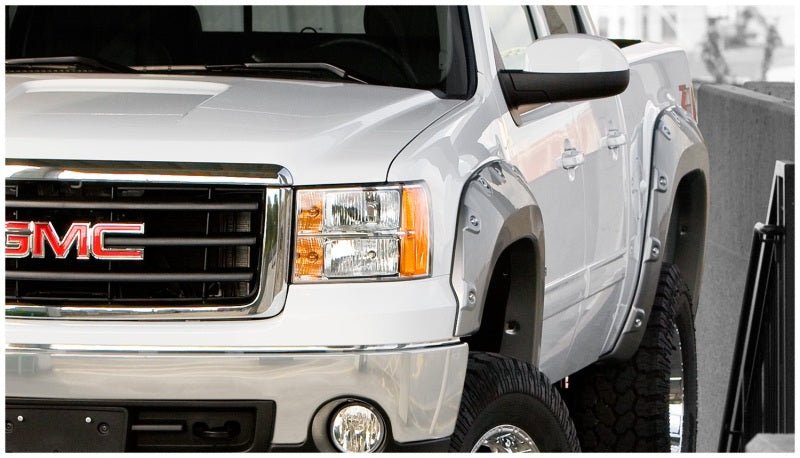 Bushwacker 07-13 GMC Sierra 1500 Boss Pocket Style Flares 2pc - Black - Crew Original