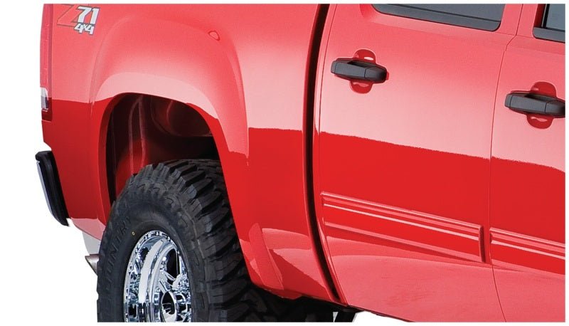 Bushwacker 07-13 GMC Sierra 1500 Fleetside Boss Pocket Style Flares 4pc 78.7/97.6in Bed - Black - Crew Original