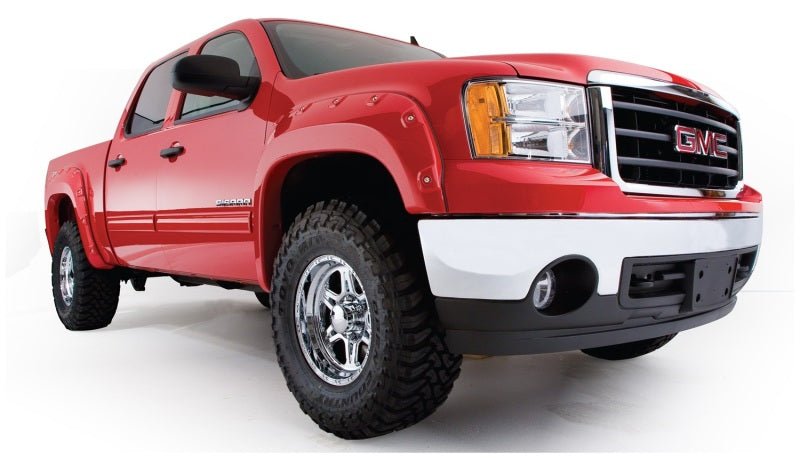 Bushwacker 07-13 GMC Sierra 1500 Fleetside Boss Pocket Style Flares 4pc 78.7/97.6in Bed - Black - Crew Original