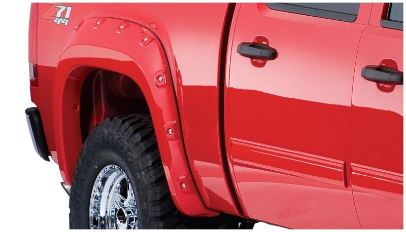 Bushwacker 07-13 GMC Sierra 1500 Fleetside Boss Pocket Style Flares 4pc 78.7/97.6in Bed - Black - Crew Original