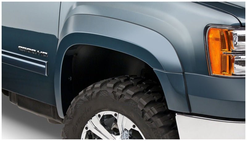 Bushwacker 07-13 GMC Sierra 1500 Fleetside Extend-A-Fender Style Flares 4pc 69.3in Bed - Black - Crew Original