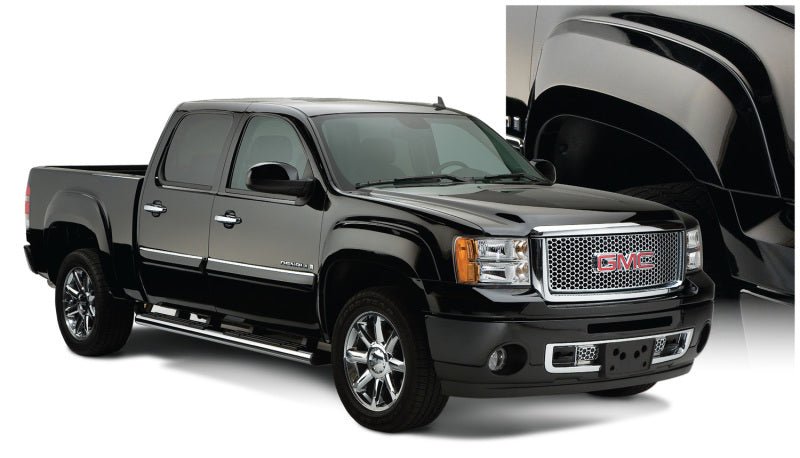 Bushwacker 07-13 GMC Sierra 1500 Fleetside OE Style Flares 4pc 69.3in Bed - Black - Crew Original