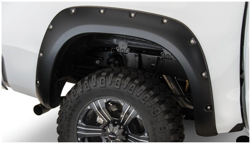 Bushwacker 07-13 Toyota Tundra Fleetside Pocket Style Flares 2pc 66.7/78.7/97.6in Bed - Black - Crew Original