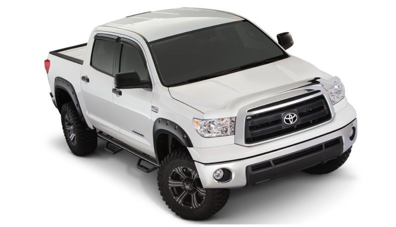 Bushwacker 07-13 Toyota Tundra Fleetside Pocket Style Flares 4pc 97.6/78.7/66.7in Bed - Black - Crew Original