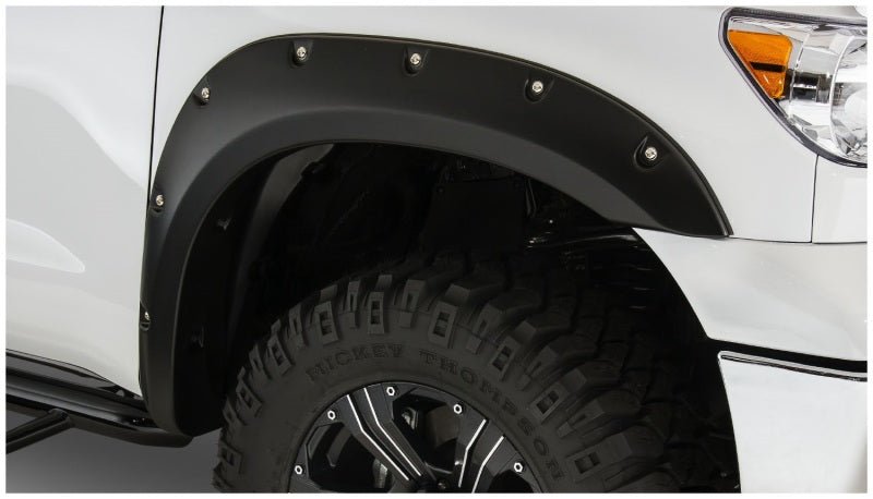 Bushwacker 07-13 Toyota Tundra Fleetside Pocket Style Flares 4pc 97.6/78.7/66.7in Bed - Black - Crew Original
