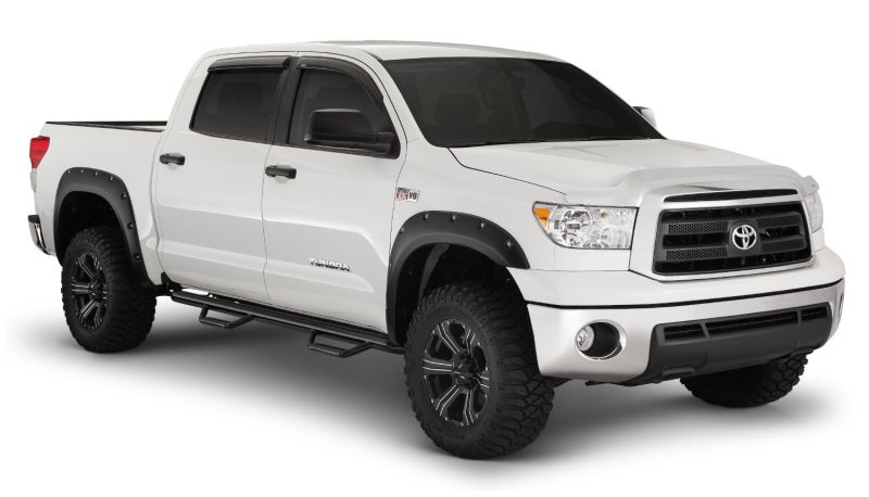 Bushwacker 07-13 Toyota Tundra Fleetside Pocket Style Flares 4pc 97.6/78.7/66.7in Bed - Black - Crew Original