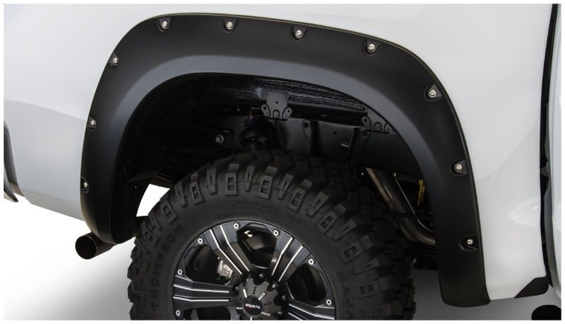 Bushwacker 07-13 Toyota Tundra Fleetside Pocket Style Flares 4pc 97.6/78.7/66.7in Bed - Black - Crew Original