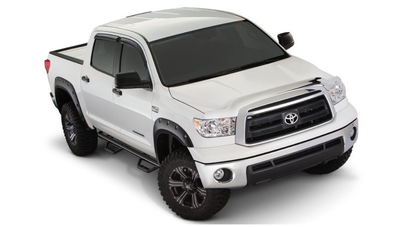 Bushwacker 07-13 Toyota Tundra Fleetside Pocket Style Flares 4pc 97.6/78.7/66.7in Bed - Black - Crew Original