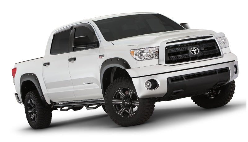 Bushwacker 07-13 Toyota Tundra Fleetside Pocket Style Flares 4pc 97.6/78.7/66.7in Bed - Black - Crew Original