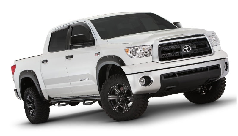 Bushwacker 07-13 Toyota Tundra Fleetside Pocket Style Flares 4pc 97.6/78.7/66.7in Bed - Black - Crew Original