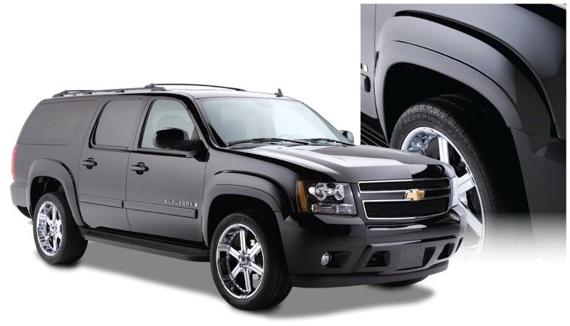 Bushwacker 07-14 Chevy Suburban 1500 OE Style Flares 4pc Does Not Fit LTZ - Black - Crew Original